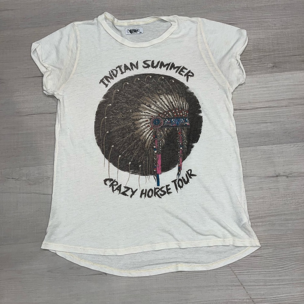Lauren Moshi Crazy Horse Tour T-Shirt Size XSmall (XS)
